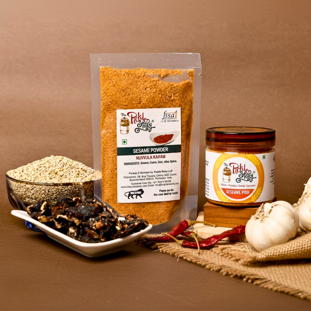 Roasted Sesame (Nuvvula) Podi – Calcium-Rich Bone Health Support